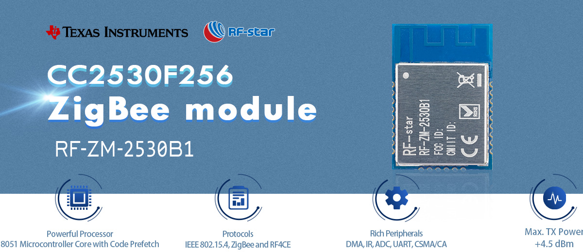 Các tính năng của mô-đun ZigBee CC2530 2.4 GHz