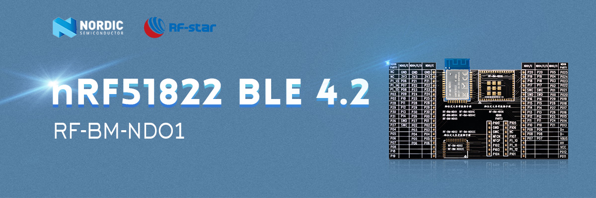 Mô-đun BLE4.2 với chip Bắc Âu nRF51822 RF-BM-ND01