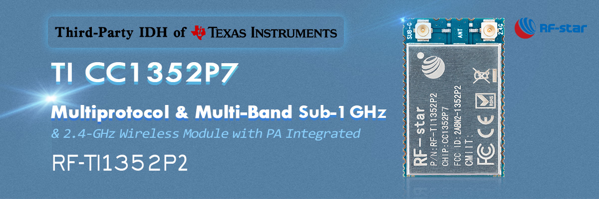 TI CC1352P7 Đa giao thức & Đa băng tần Sub-1 GHz RF-TI1352P2