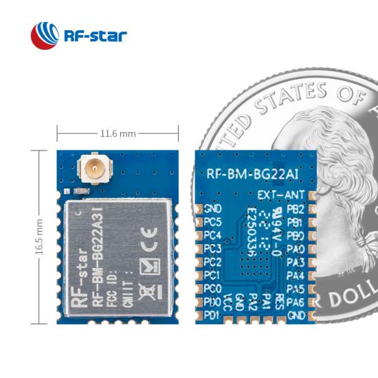 BLE5.2  SiliconLabs EFR32BG22 Module RF-BM-BG22A3I