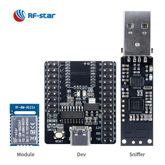 EFR32BG22 Low Power Bluetooth Master Slave Module RF-BM-BG22A1